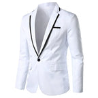 Man Party Leather Dress Beige