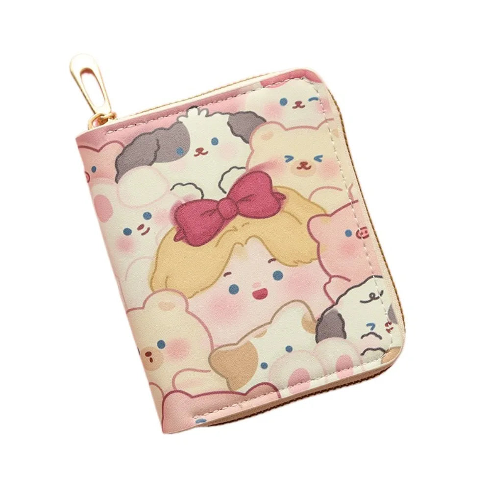 Kawaii Cute Cat Zip Up Wallet 1 Girls and Animals