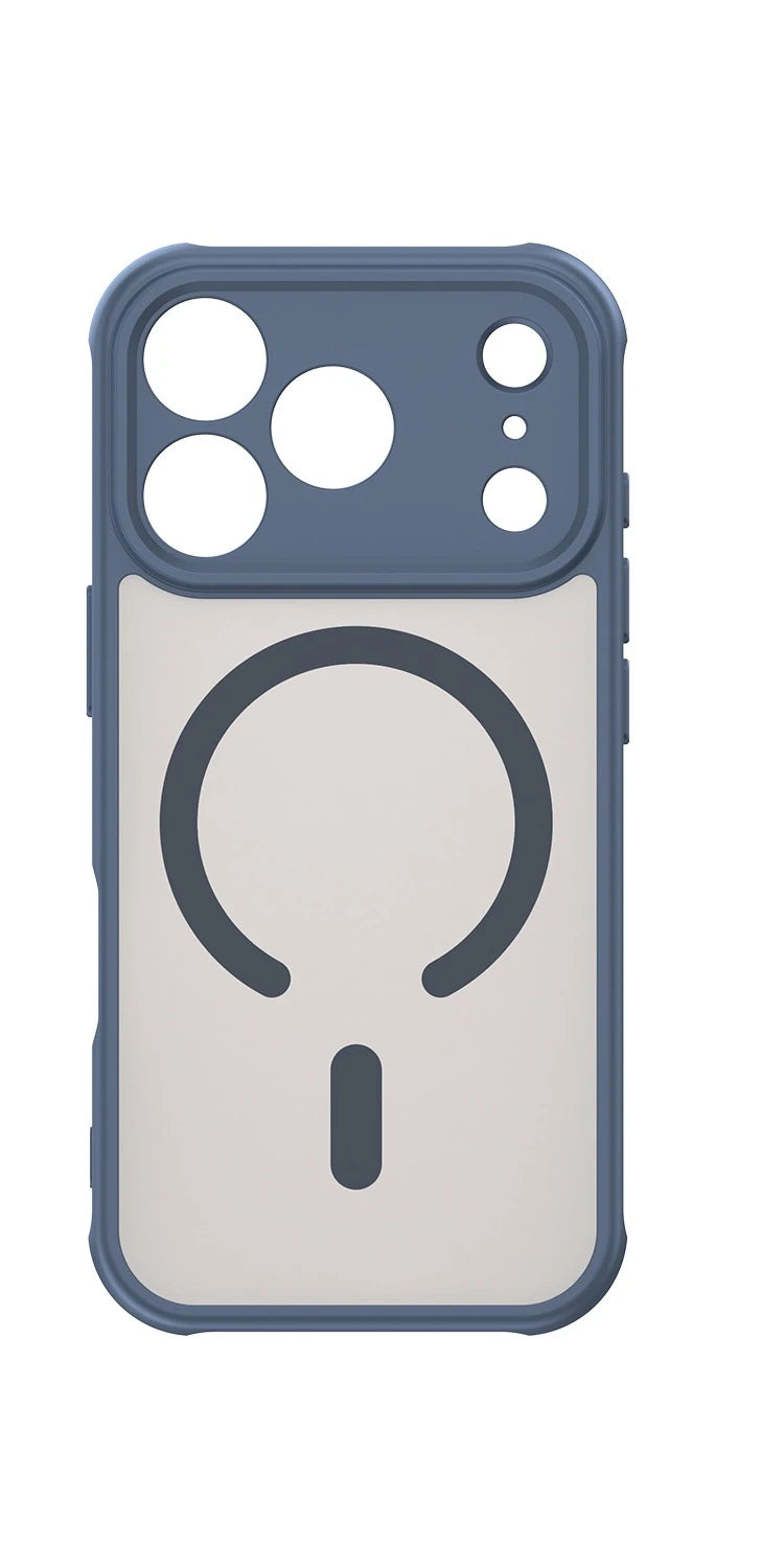 Luxury Matte Shockproof Phone Case Blue