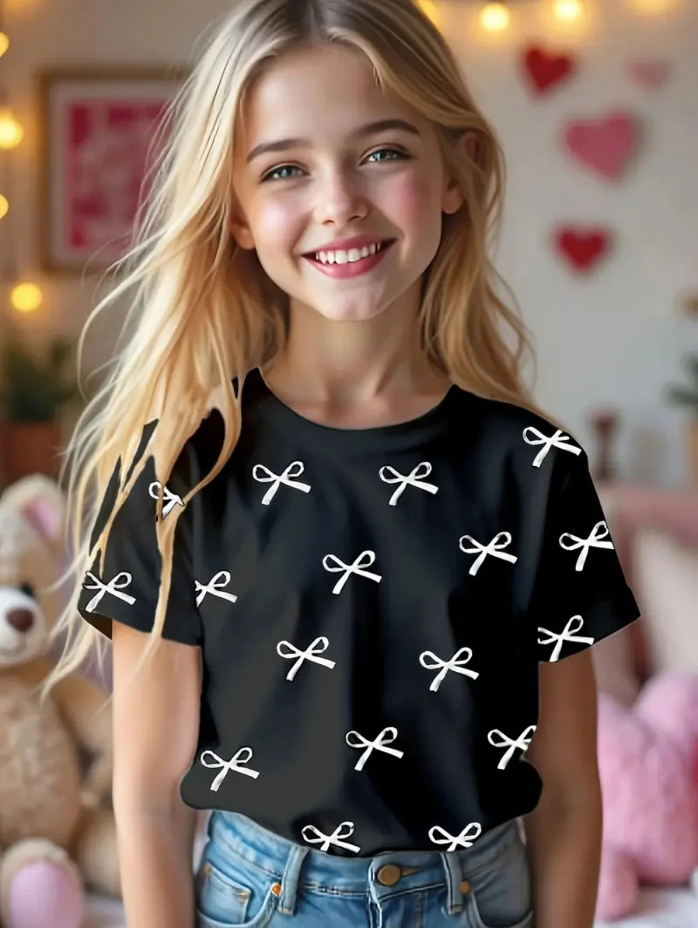 Kids Children's Girl T Shirt Short Sleeve TXS00ZMC
