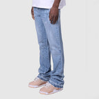Vintage Straight Mid Jeans Button Front Stretch