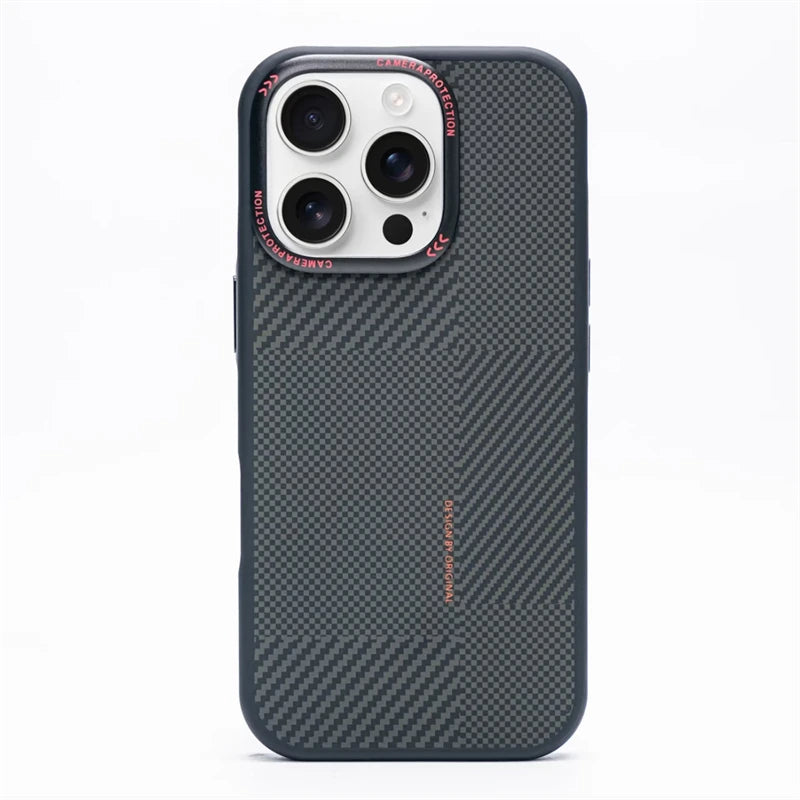 Matte Carbon Fiber Phone Case Black