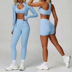 Piece Yoga Gym Shorts High Waisted