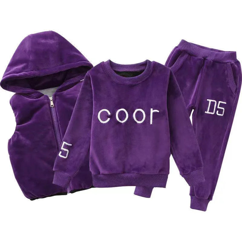Girls Warm Coral Fleece