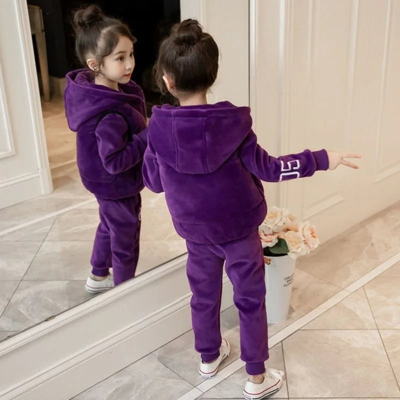 Girls Warm Coral Fleece