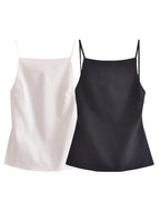 Hxao Lace Backless Top