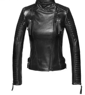 Genuine Sheepskin Leather Jacket Slim Fit
