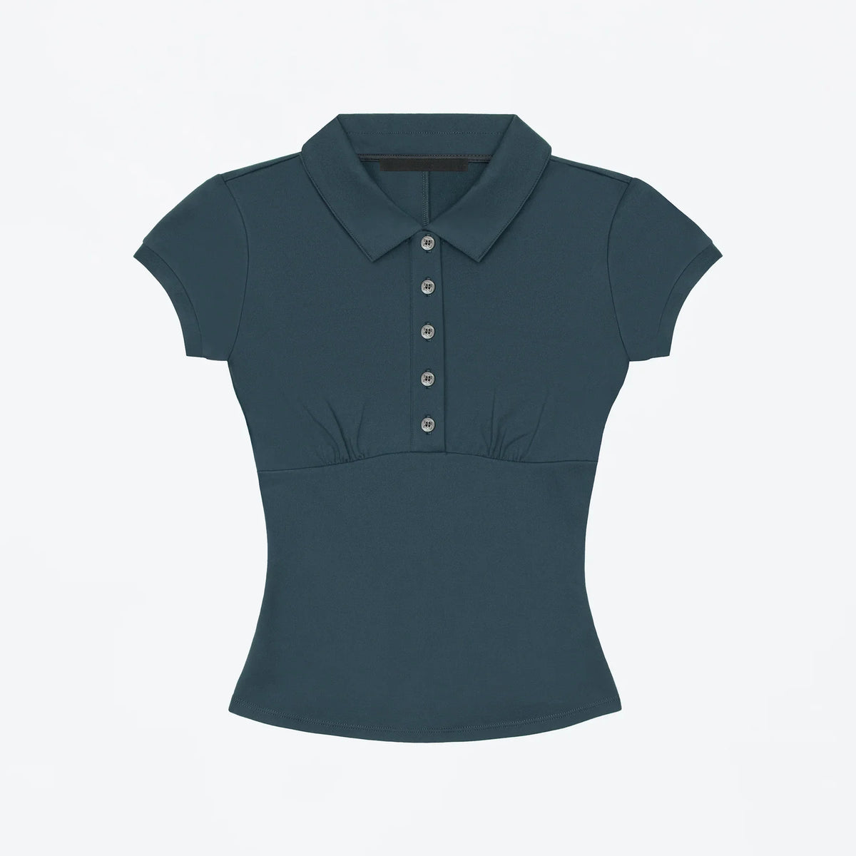 Tank Polo Collar Short Sleeve T Shirt Slim Fit Short Sleeve Navy Blue
