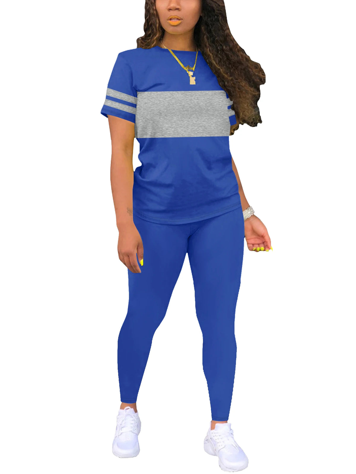 Set Fashionable Comfortable Blue