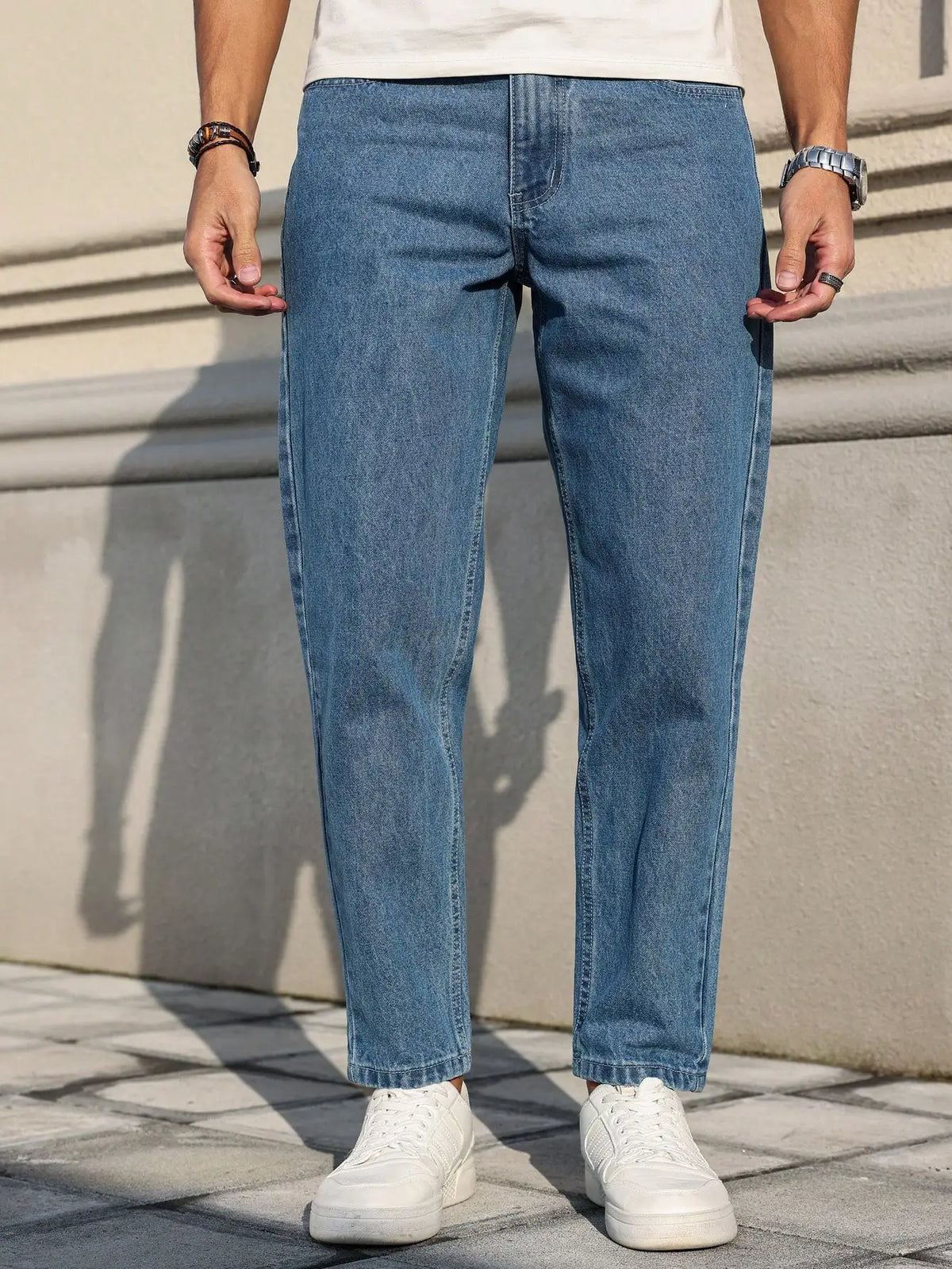 Are Made Blue Jeans Relaxed Fit Blue