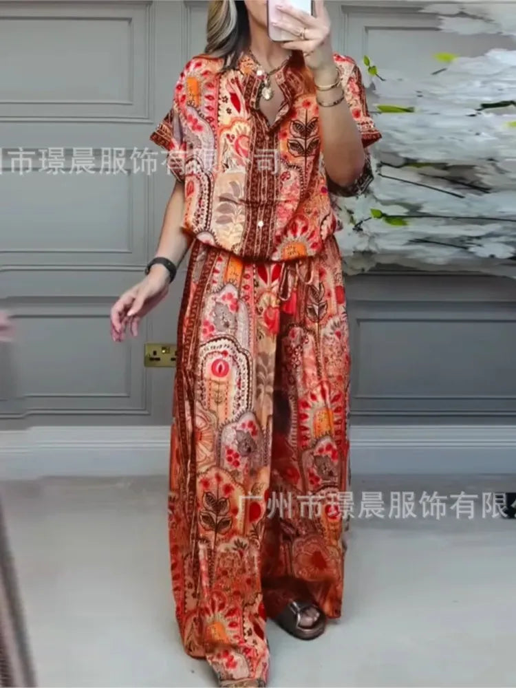 Printed Two piece Suit