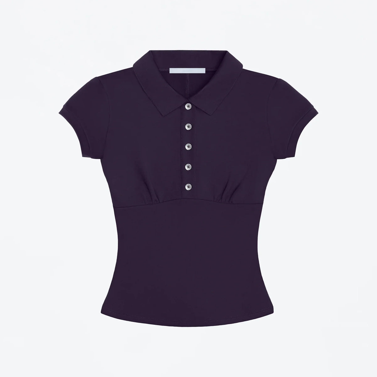Tank Polo Collar Short Sleeve T Shirt Slim Fit Short Sleeve PURPLE