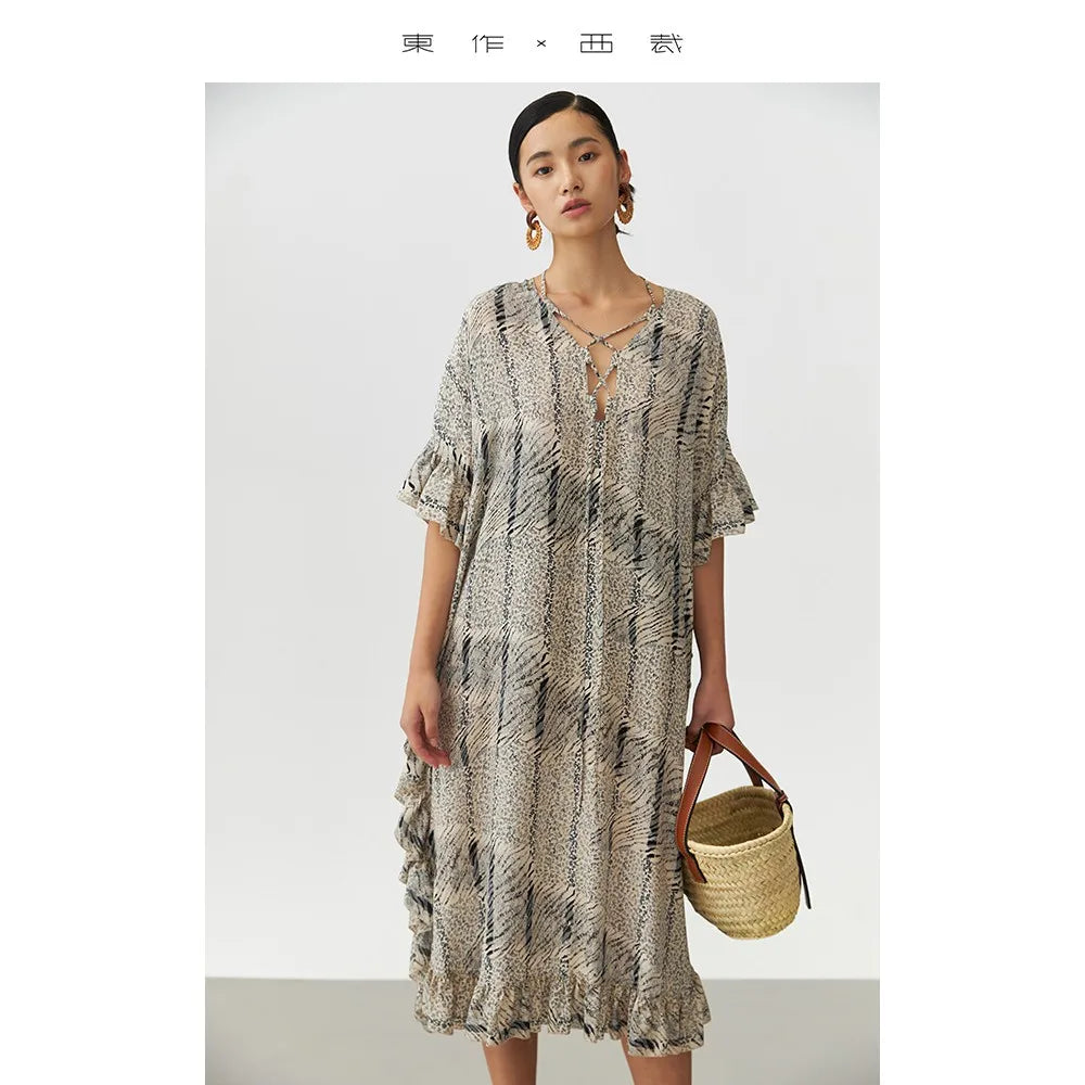 Animal Fiber Fabric Dress Design