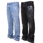 Vintage Straight Mid Jeans Button Front Stretch