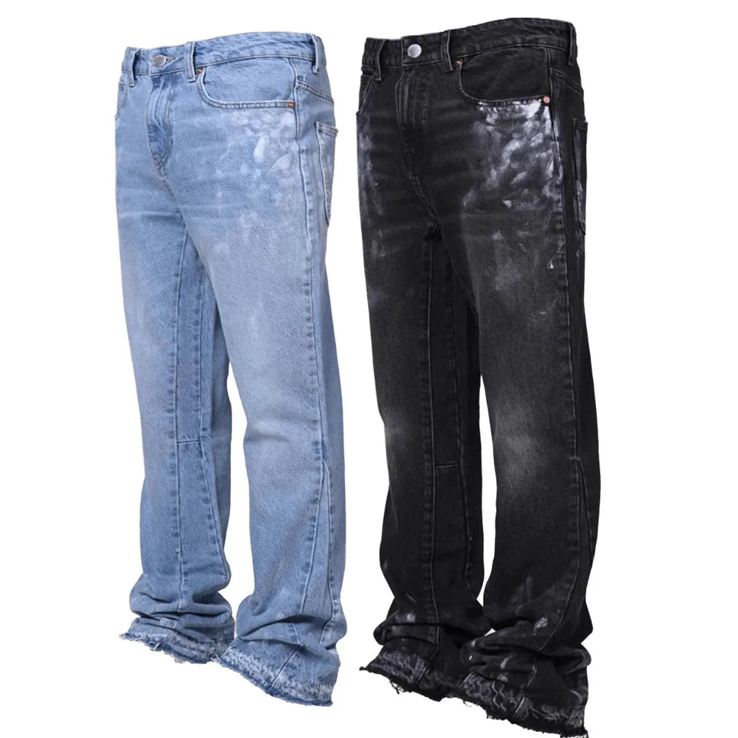 Vintage Straight Mid Jeans Button Front Stretch