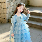 Girls Layered Tulle Dress