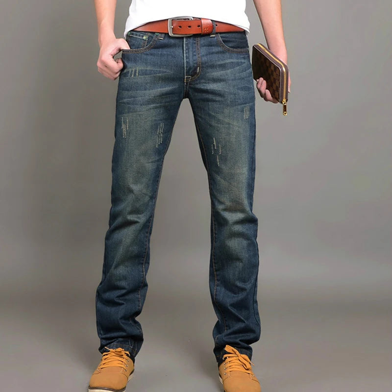 Business Straight Stretch Jeans Slim Fit