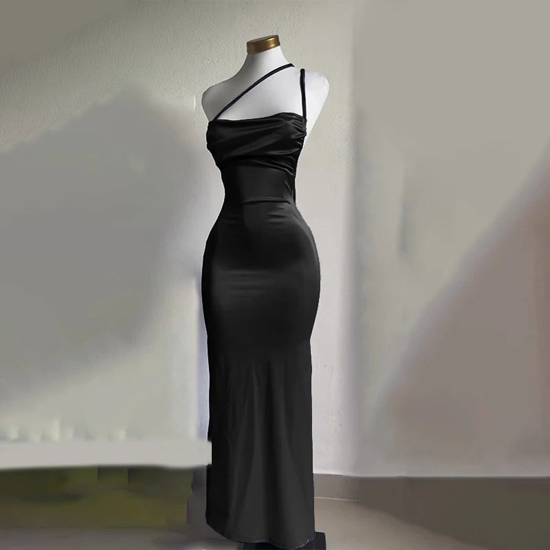 European And American Dress black