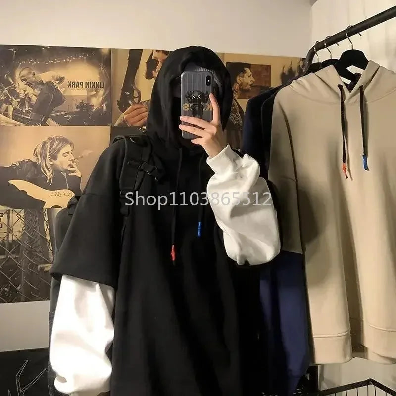 Hoodies Patchwork Sweatshirts Sweater