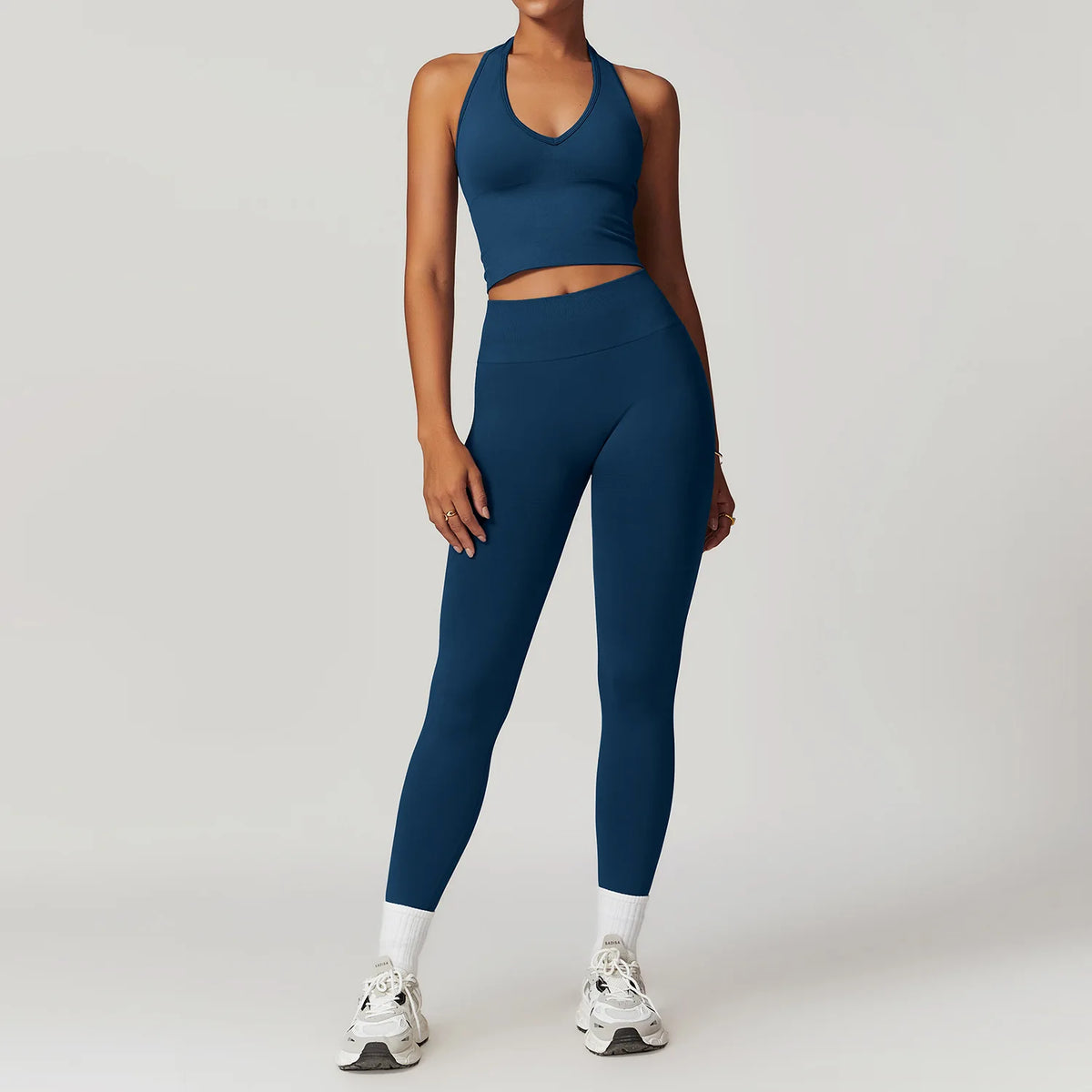 Yoga Set Gym Long Sleeve Blue Set 6 China Mainland