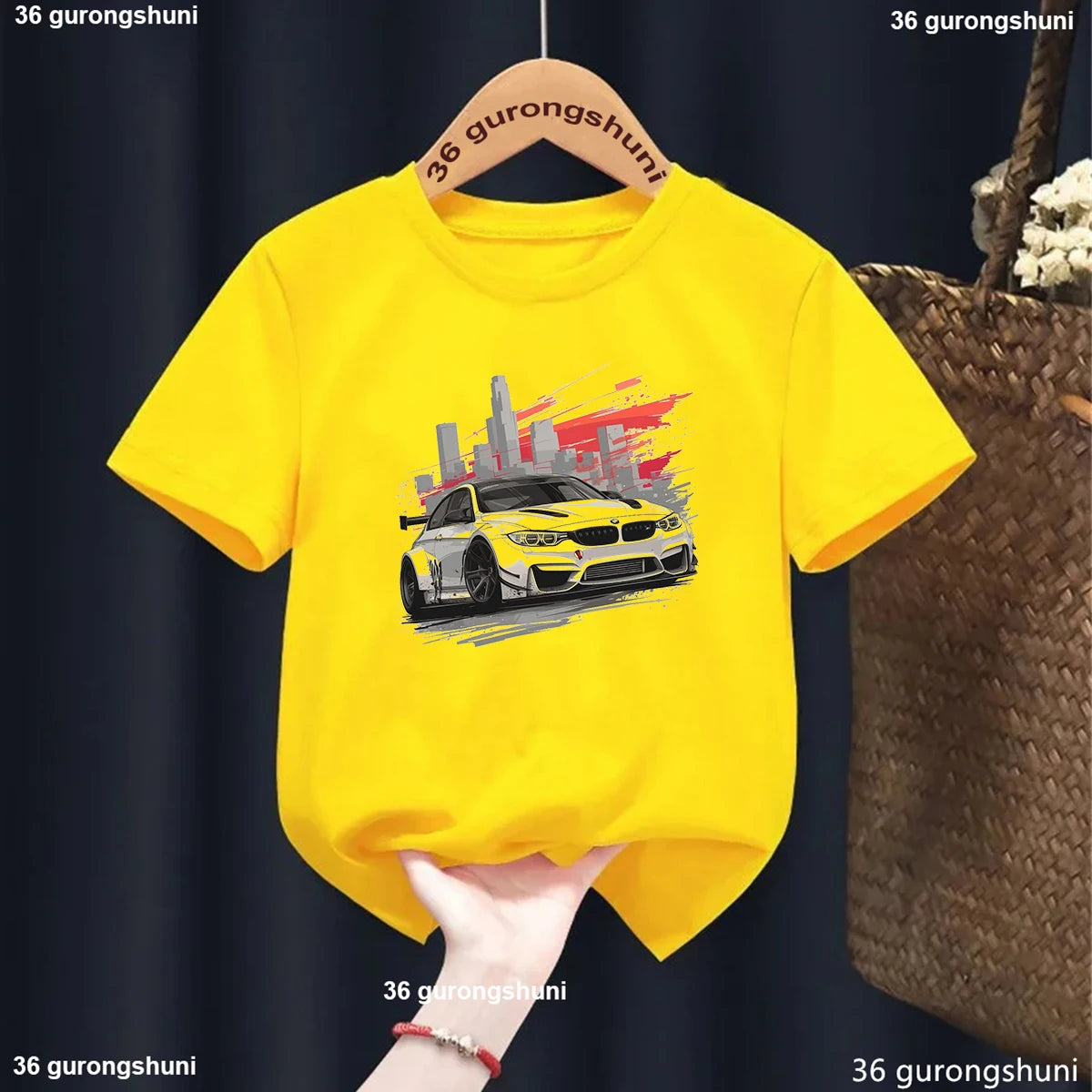 Kids Racing Car T Shirt Graphic 37091y
