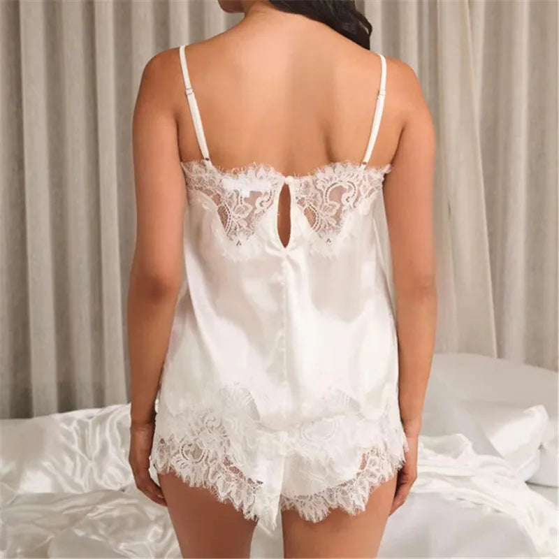Hirigin Piece Pajama Top Lace