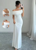 Off Shoulder Party Dress Off Shoulder Slim Fit