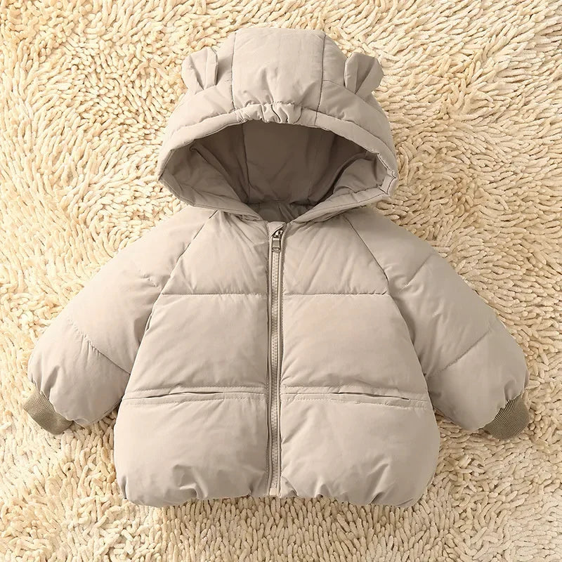 Cozy Kids Parka Jacket Beige