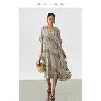 Animal Fiber Fabric Dress