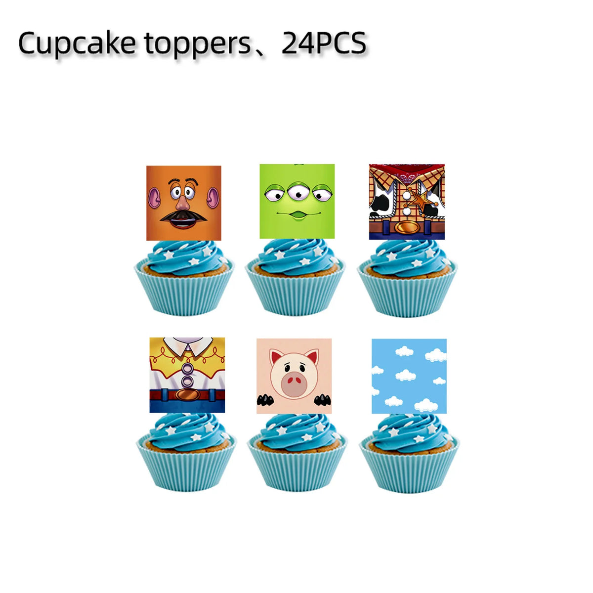 Adventure Party Bundle cupcake topper-24pcs