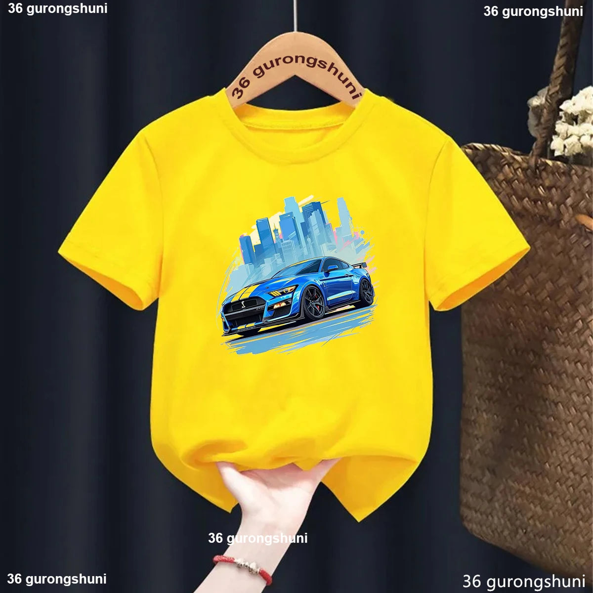 Kids Racing Car T Shirt Graphic 37094y