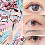 Curved Eyelash Curler with Tweezers