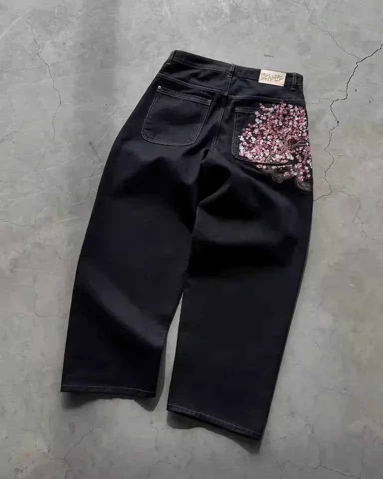 Vintage Low Waist Jeans Wide Leg