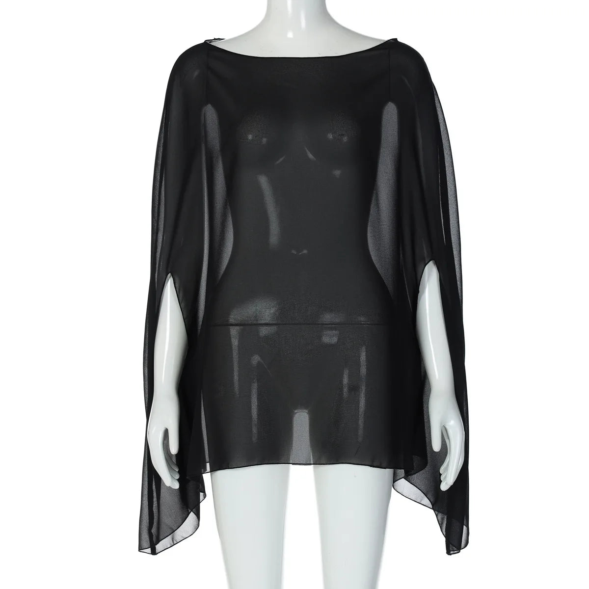 Sheer Chiffon black