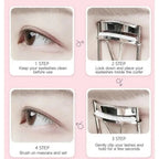 Curved Eyelash Curler with Tweezers