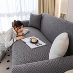 Adjustable Elastic Sofa Cover Dark Gray