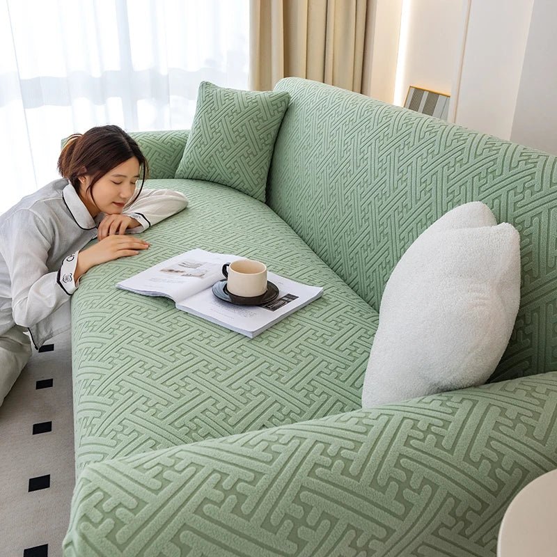 Adjustable Elastic Sofa Cover Fruit Green