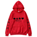 Alice Borderland Graphic Hoodie Red