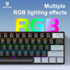 APAYADO K61 Compact Wired Mechanical Keyboard