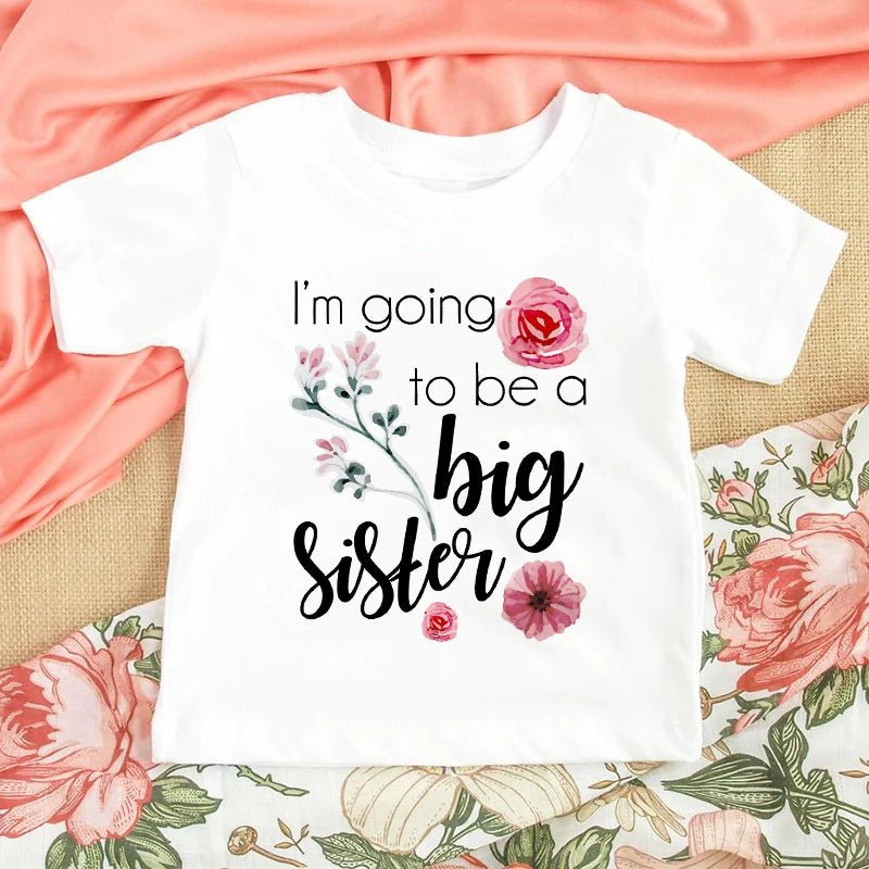 Big Sister Kids T Shirt H2101-KSTWH-