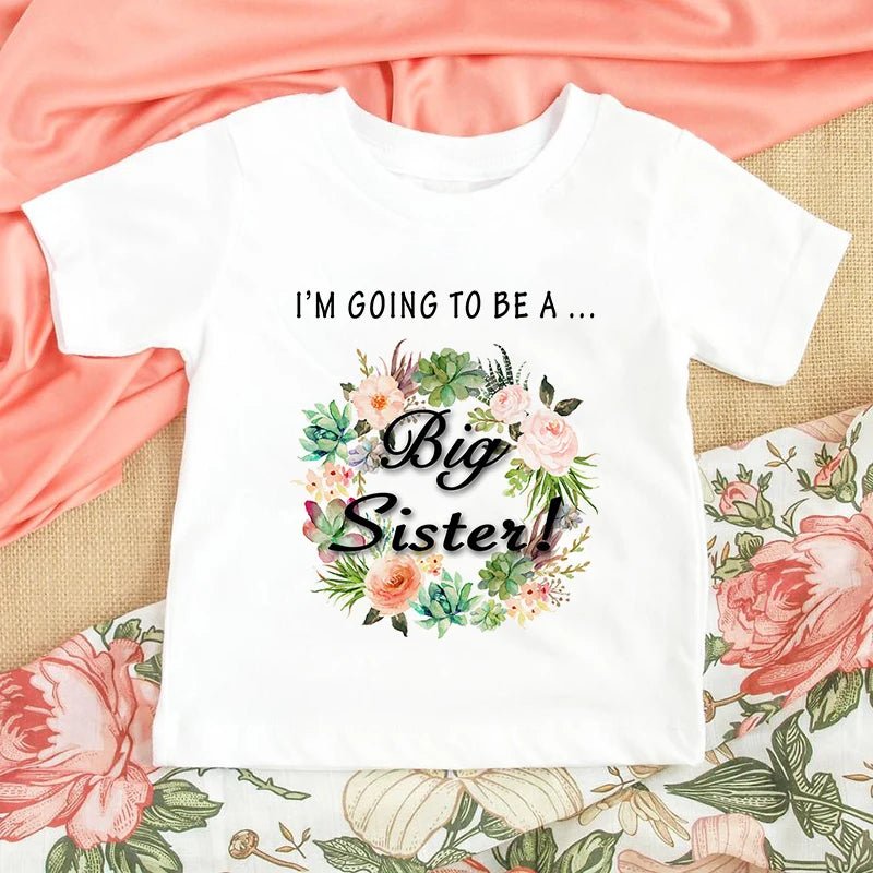 Big Sister Kids T Shirt H2102-KSTWH-