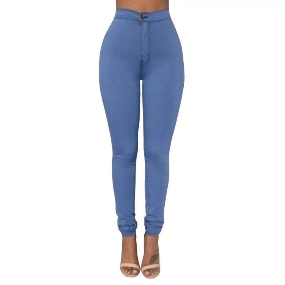 Black High Waist Jeans High Waisted Stretch Blue