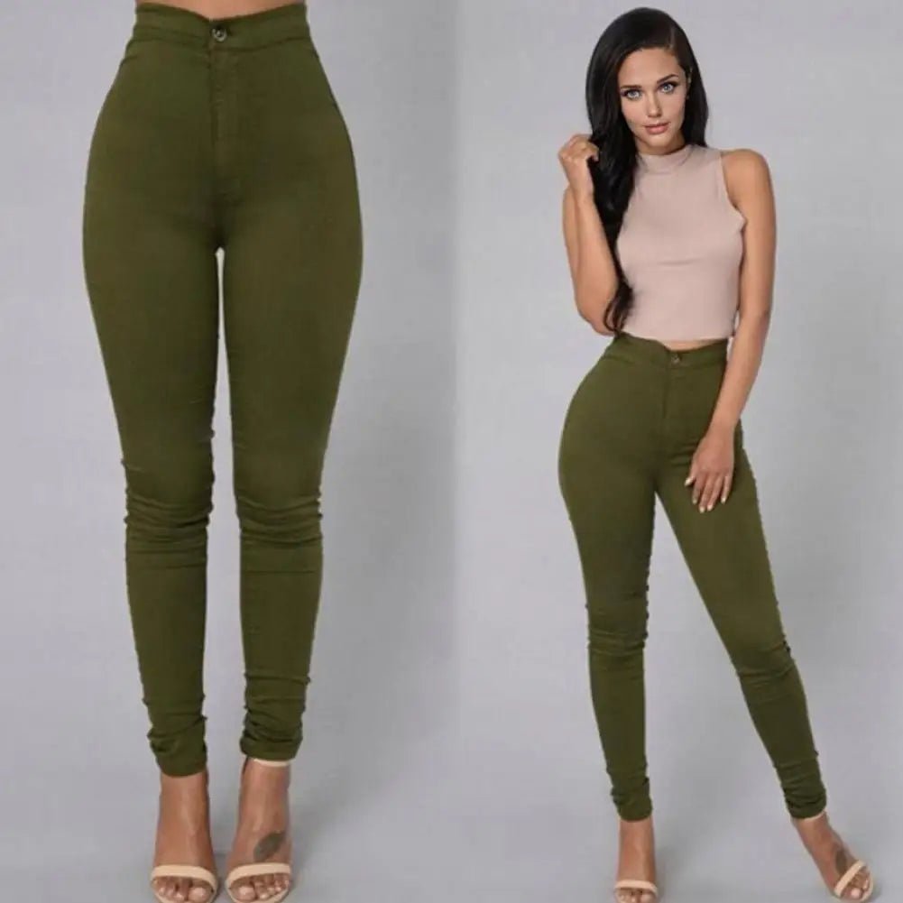 Black High Waist Jeans High Waisted Stretch