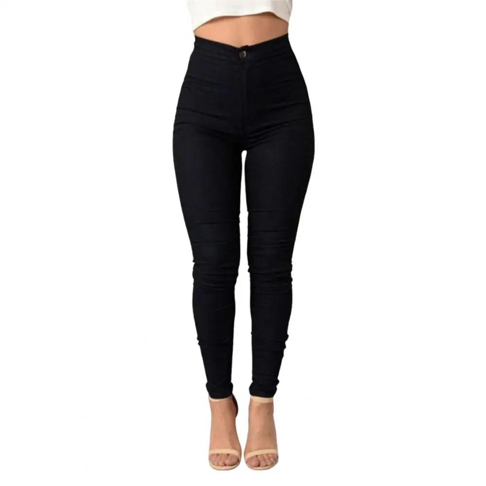 Black High Waist Jeans High Waisted Stretch Black