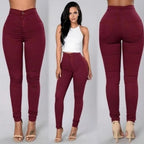 Black High Waist Jeans High Waisted Stretch