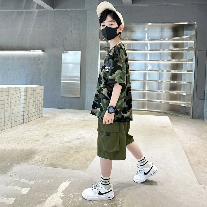 Boys Camo Piece Short Sleeve
