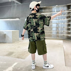 Boys Camo Piece Short Sleeve