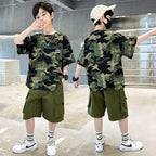 Boys Camo Piece Short Sleeve