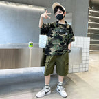 Boys Camo Piece Short Sleeve