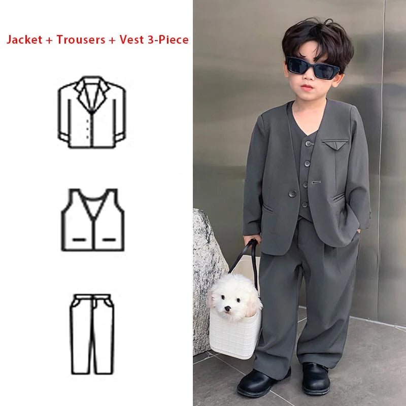 Boys Piece Blazer Jacket Dark 3-piece